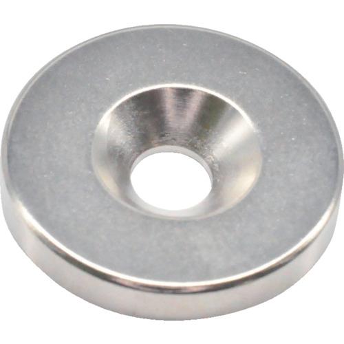 【SALE価格】TRUSCO ネオジム丸形磁石 皿ねじ穴付 外径24mm×4mm M5 1個入 ( ...