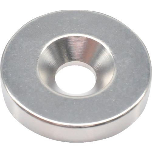 【SALE価格】TRUSCO ネオジム丸形磁石 皿ねじ穴付 外径25mm×5mm M6 1個入 ( ...
