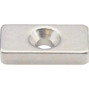 【SALE価格】TRUSCO ネオジム角形磁石 皿ねじ穴付 20mm×10mm×4mm M3 1個入 ( T20K04-M3 ) トラスコ中山(株)｜orangetool