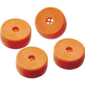 【SALE価格】TRUSCO 樹脂台車 交換用すべり止めゴム オレンジ 4個入り ( JDSG-4S-OR ) トラスコ中山(株)｜orangetool
