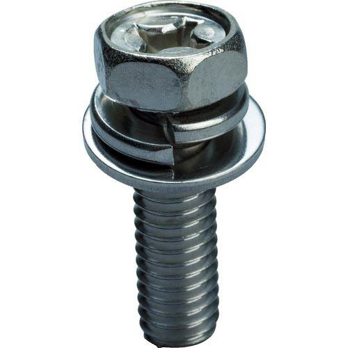 TRUSCO 十字穴付アプセット組込 P=3 ステンレス M5×16 28本入 /(+)アプセットボ...