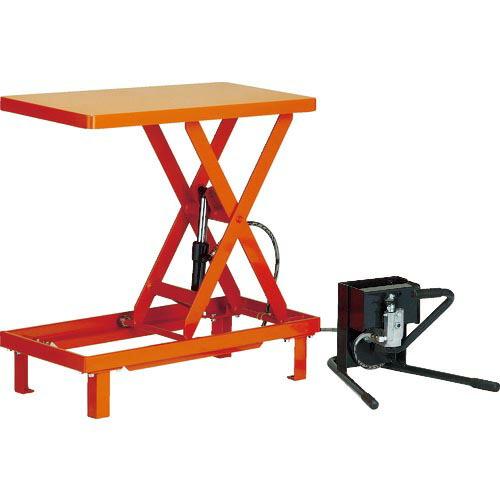 TRUSCO ワークテーブルリフト150kg 足踏式 400X720 ( HLFWA-S150 ) ...
