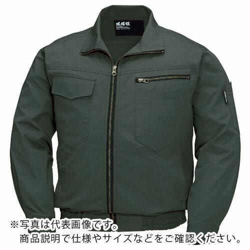 XEBEC 綿薄手現場服ヘリンボン空調服 アーミーグリーン (XE98002-62-S)