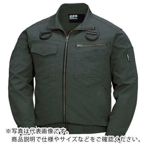 XEBEC 綿薄手現場服ヘリンボンフルハーネス仕様空調服 アーミーグリーン (XE98102-62-...