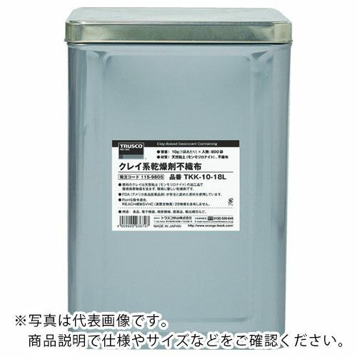 TRUSCO クレイ系乾燥剤不織布 100g 100個入 1斗缶 ( TKK-100-18L ) ト...