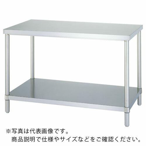 シンコー ステンレス作業台(ベタ棚板タイプ・SUS430) 600×450×800 ( WB-604...