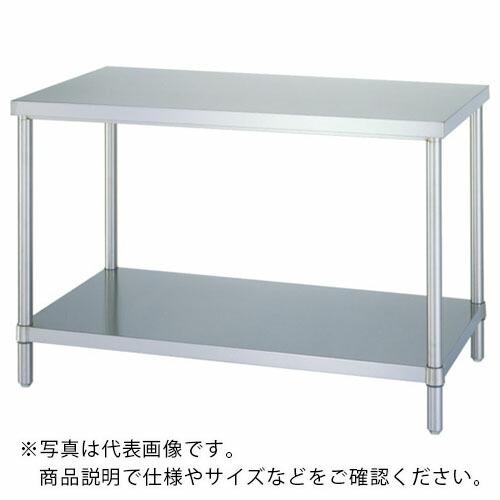 シンコー ステンレス作業台(ベタ棚板タイプ・SUS430) 900×900×800 ( WB-909...