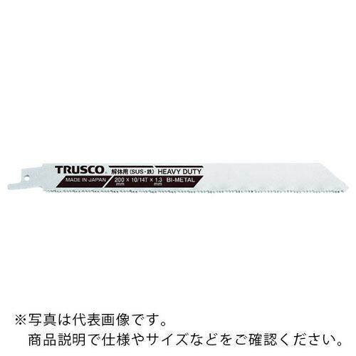 TRUSCO バイメタルセーバーソーブレード(厚刃タイプ) 200幅X1.3mm厚 10/14山 5...