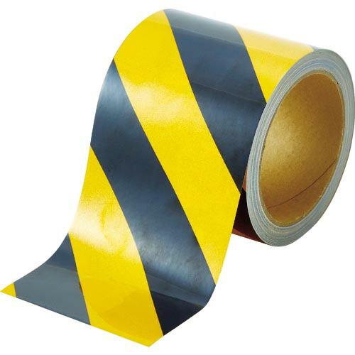 TRUSCO 再帰反射テープ 90MMX10M 黄/黒 ( TRFT90-YB ) トラスコ中山(株...