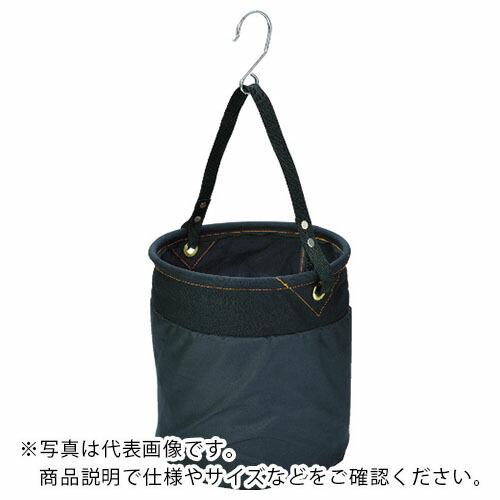 TRUSCO 電工バケツ 270X300 巾着蓋付き Sフック大付 ブラック ( TADB-270K...