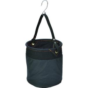 TRUSCO 電工バケツ 300X350 巾着蓋付き Sフック大付 ブラック ( TADB-300KF ) トラスコ中山(株)｜orangetool