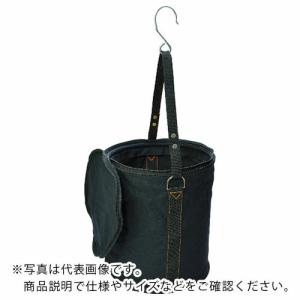 TRUSCO 電工バケツ 240X300 ファスナー蓋付き Sフック大付 ブラック ( TADB-240FF ) トラスコ中山(株)｜orangetool