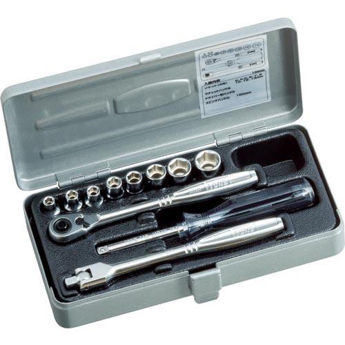 TONE ソケットレンチセット 差込角6.35mm 11点セット ( 1850M ) TONE(株)