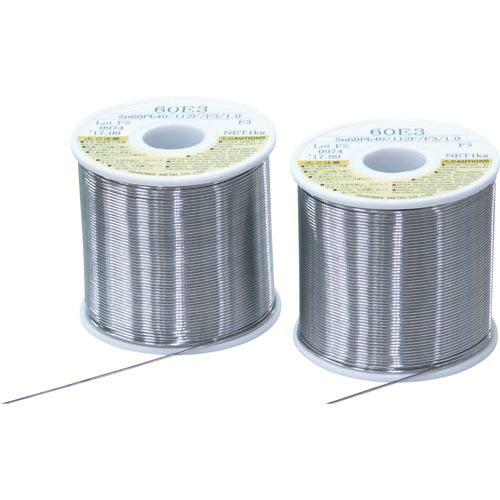 石川 やに入りはんだ ステクロン 60E(すず60%/鉛40%)-0.8mm-1kg ( S60-0...