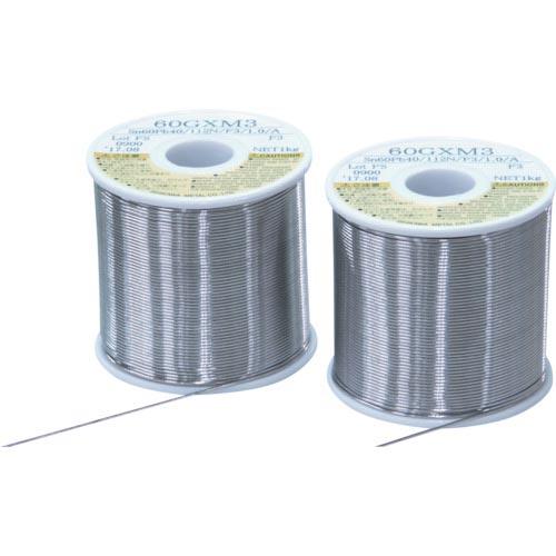 石川 やに入りはんだ スーパーロヂン 60GXM3(すず60%/鉛40%)-1.0mm-1kg ( ...