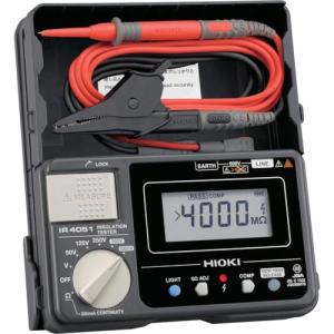 HIOKI デジタル絶縁抵抗計(5レンジ) IR4051-10 書類3点付 ( IR4051-10SYORUI3TENTUKI ) 日置電機(株) (メーカー取寄)｜orangetool