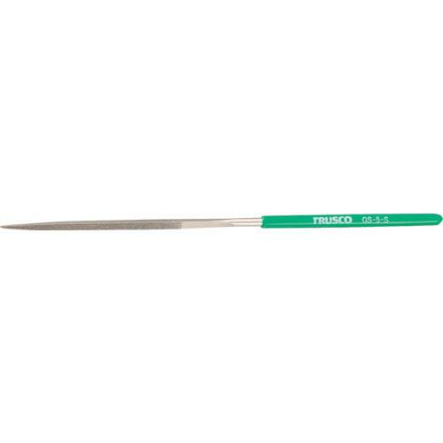 TRUSCO ダイヤモンドヤスリ 精密用#170 三角 1本入 全長200mm(5本組サイズ) ( ...