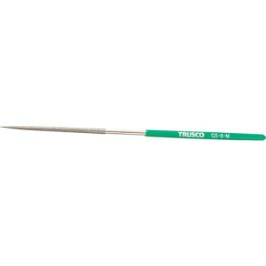 TRUSCO ダイヤモンドヤスリ 精密用#170 丸 1本入 全長180mm(8本組サイズ) ( GS-8-M ) トラスコ中山(株)｜orangetool
