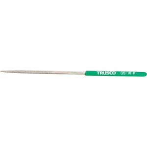TRUSCO ダイヤモンドヤスリ 精密用#170 角 1本入 全長140mmX刃長50mm(10本組サイズ) ( GS-10-K ) トラスコ中山(株)｜orangetool