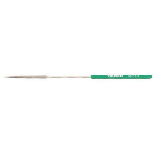 TRUSCO ダイヤモンドヤスリ 精密用#170 角 1本入 全長140mmX刃長40mm(12本組...