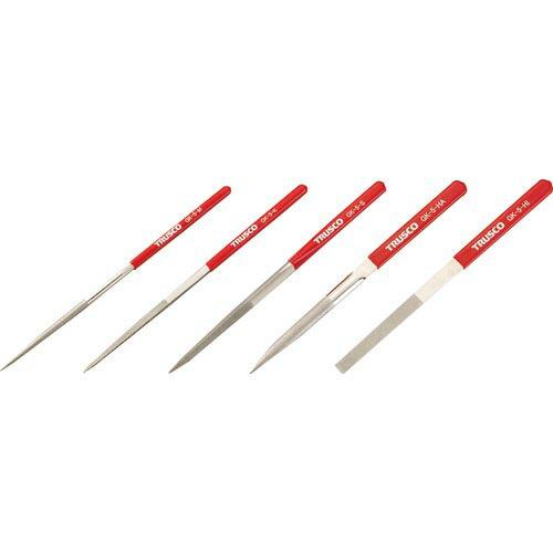 TRUSCO ダイヤモンドヤスリ 鉄工用#140 5本セット 全長215mm(5本組サイズ) ( G...