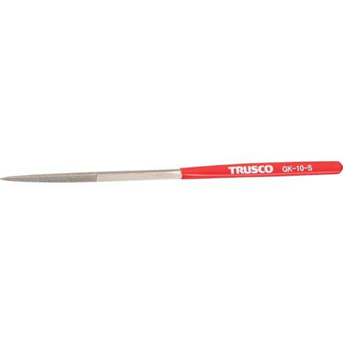 TRUSCO ダイヤモンドヤスリ 鉄工用#140 三角 1本入 全長185mm(10本組サイズ) (...