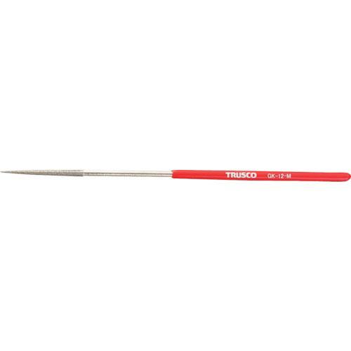 TRUSCO ダイヤモンドヤスリ 鉄工用#140 丸 1本入 全長170mm(12本組サイズ) ( ...