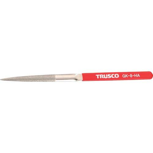 TRUSCO ダイヤモンドヤスリ 鉄工用#140 半丸 1本入 全長200mm(8本組サイズ) ( ...