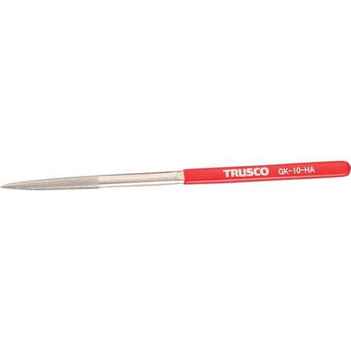 TRUSCO ダイヤモンドヤスリ 鉄工用#140 半丸 1本入 全長185mm(10本組サイズ)  ...