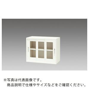 NAIKI 収納庫 CW型 ガラス引違い書庫(3枚扉) W899×D450×H700 ( CW-0907HG3-WW )｜orangetool