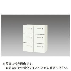 NAIKI 収納庫 CW型 ファイル引出し(3段X2) ダイヤル錠 W899×D450×H1050 ( CW-0911SW-3-WW )｜orangetool
