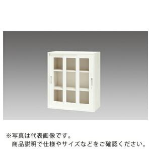 NAIKI 収納庫 CW型 ガラス引違い書庫(3枚扉) W899×D450×H1050 ( CW-0911HG3-WW )｜orangetool