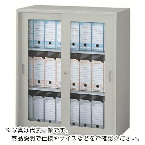 NAIKI 収納庫 NWL型 ガラス引違い書庫 899×500×1050 ( NWL-0911HG-...
