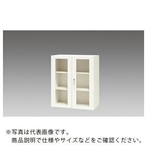 NAIKI 収納庫 CW型 ガラス両開き書庫 W899×D450×H1050 ( CW-0911KG-WW )｜orangetool