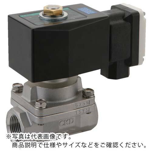 CKD 蒸気用パイロットキック式2ポート電磁弁 ( SPK11-25A-F4M-AC100V ) (...