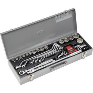 TONE 整備用工具セット コンビネーションツールセット(軽作業用) シルバー 32点セット ( K20 ) TONE(株)｜orangetool