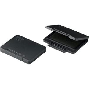 シヤチハタ 強着スタンプ台タート金属用大形 黒 ( ATMN-3-K )｜orangetool