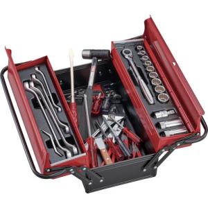TONE 整備用工具セット ツールセット(オートメカニック用) 間口410×奥行220×高さ170mm セット内容39点 ( 700A ) TONE(株)｜orangetool