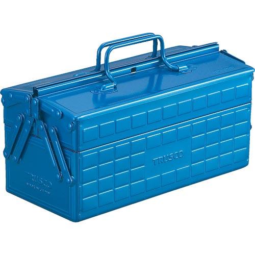 TRUSCO 2段工具箱 350X160X215 ブルー ( ST-350-B ) トラスコ中山(株...