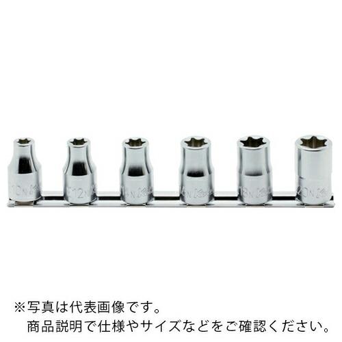 【SALE価格】Ko-ken 12.7mm差込 トルクスソケット(ナット用)レールセット 6ヶ組 (...
