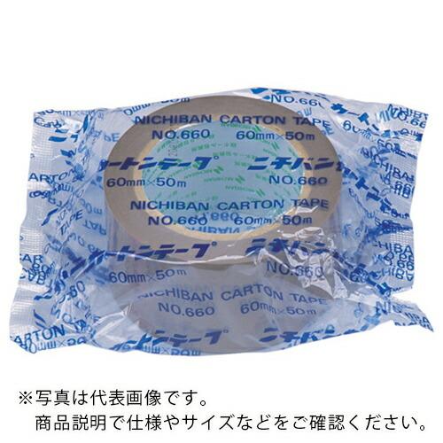 ニチバン カートンテープ660黄土-60 60mmX50m  ( 6607-60 )