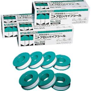 日東 ニトフロンパイプシール No.95S 0.1mm×13mm×5m ( 95-5S ) (10巻セット) 日東電工(株)｜orangetool
