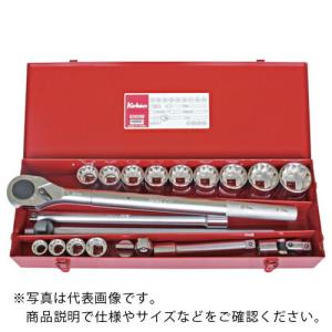 Ko-ken 19mm差込 ソケットセット 25ヶ組  ( 6260A ) (株)山下工業研究所 (メーカー取寄)｜orangetool