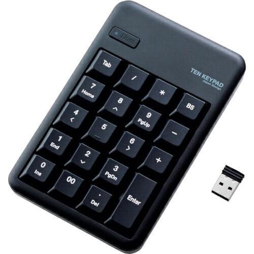 エレコム 2.4GHzワイヤレステンキーパッド ブラック ( TK-TDM017BK )