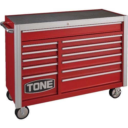 TONE スチール製ワゴン(キャビネットタイプ) ヘビーローラーキャビネット 最大積載量1190kg...