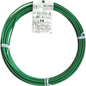 DAIDОHANT カラーワイヤー 緑 #8(4.0mm) 1Kg巻 ( 00054011 ) (株)ダイドーハント (メーカー取寄)｜orangetool
