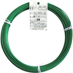 DAIDОHANT カラーワイヤー 緑 #12(2.6mm) 1Kg巻  ( 00054013 ) (株)ダイドーハント｜orangetool