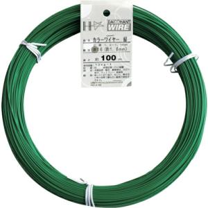 DAIDОHANT カラーワイヤー 緑 #16(1.6mm) 1Kg巻  ( 00054015 ) (株)ダイドーハント｜orangetool