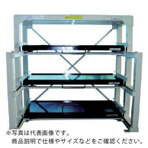 日向 フルスライド式収納棚 スライダ-ラック ×800×450H ( H4S-1500 ) (株)日...