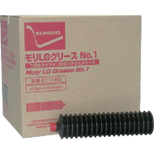 住鉱 グリース(高荷重用リチウムグリース) モリLGグリースNo.1 400g(211165) ( ...